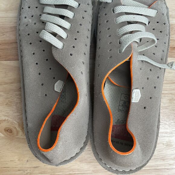 On Foot Taupe Perforated Suede Slip On Barefoot Sneakers Women Size 40/8.5 Spain - Picture 8 of 12